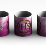 Kubek na komunię świętą różowy