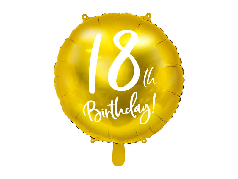 balon na 18 urodziny