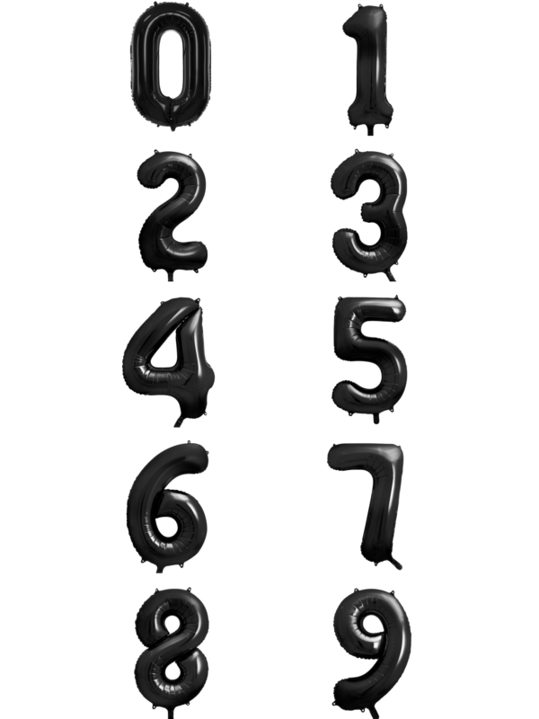 cyfry czarne z helem