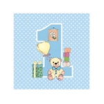 Serwetki niebieskie Roczek