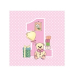 Serwetki różowe Roczek