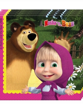 Serwetki Masza i niedźwiedź