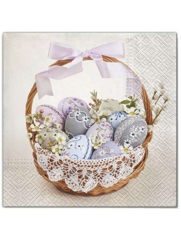 serwetki pisanki w koszyczku MAKI