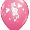 Balon różowy z nadrukiem minnie