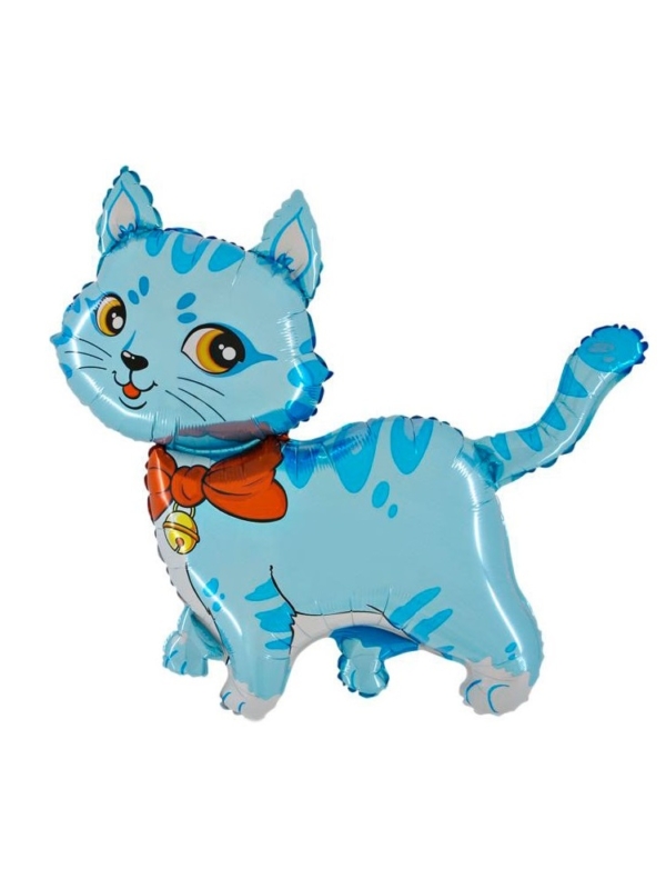 balon-kot-niebieski