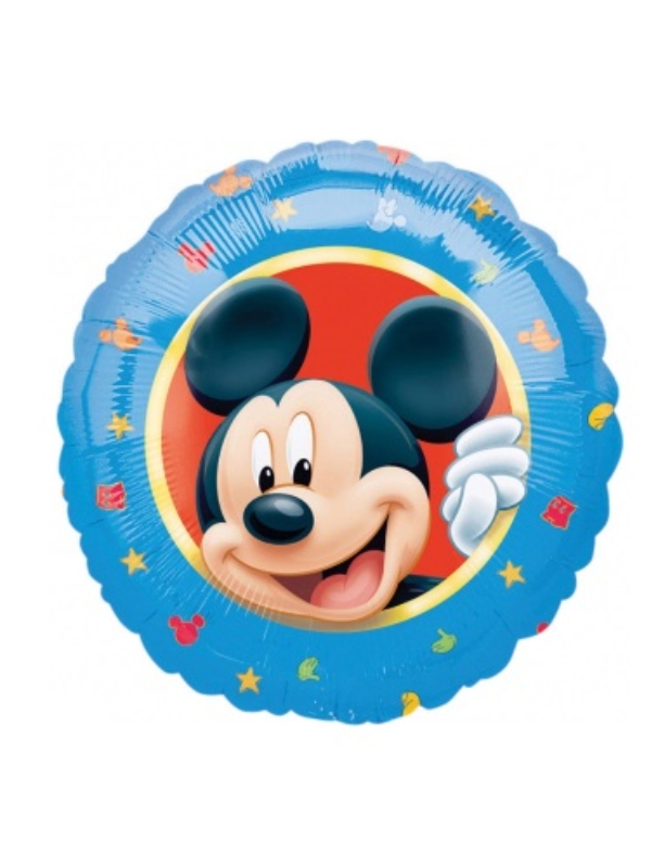 Balon okrągły Myszka Miki niebieskiy