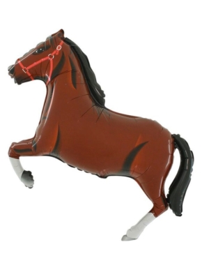 Balon foliowy Koń ciemnobrązowy