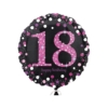 Balon foliowy 18 happy birthday różowy
