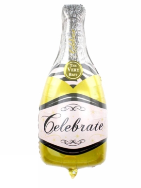 Balon foliowy Szampan złoty