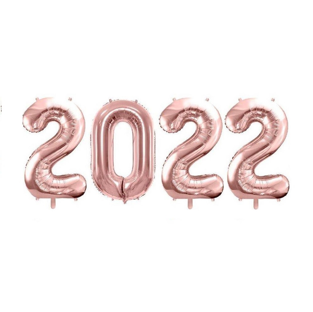 Balony-foliowe-Cyfry-2022-Rose-Gold