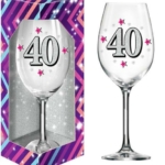 Kieliszek do wina 40 lat 640 ml