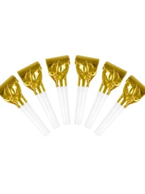 Gwizdki złote 6szt.
