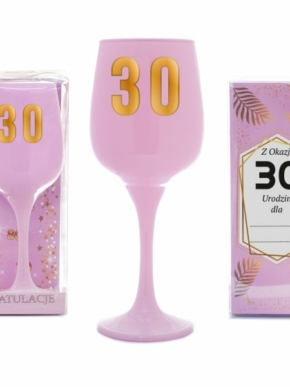 Kieliszek do wina 30 różowy