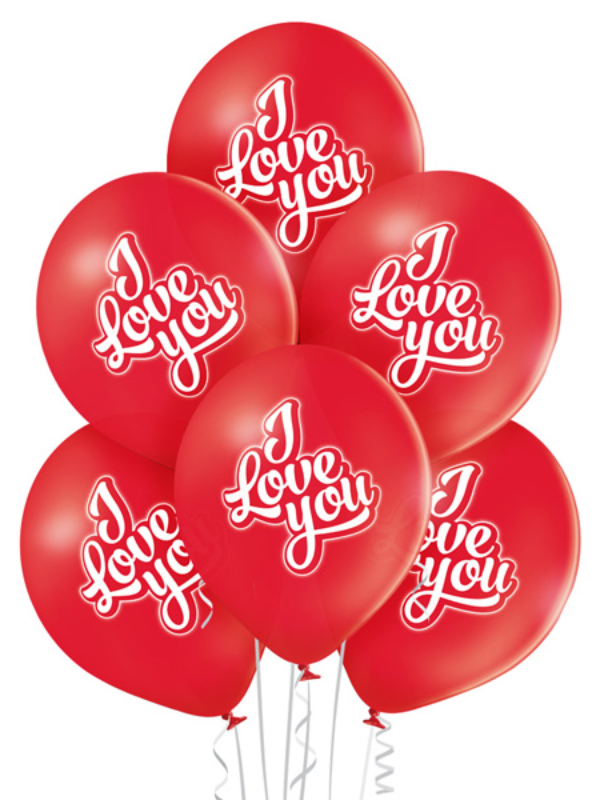 Balon-lateksowy-I-love-you-Pastel-Red-
