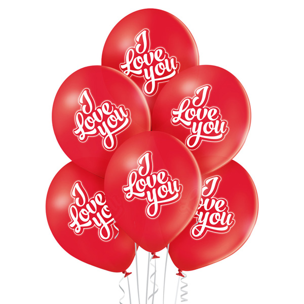 Balon-lateksowy-I-love-you-Pastel-Red-
