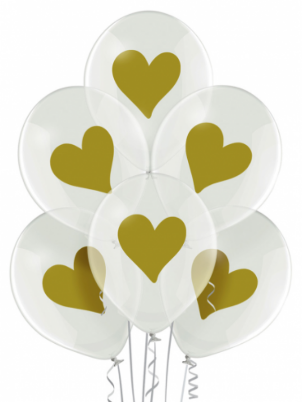 Balon-lateksowy-clear-z-sercem-zlotym