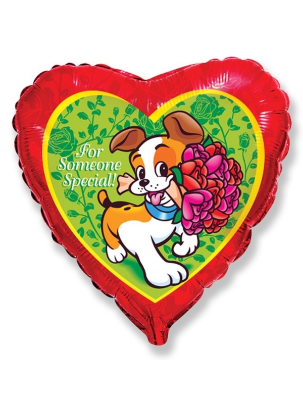 balon-foliowy-18-fx-piesek-z-bukietem