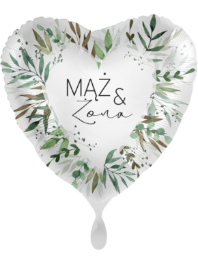 Balon foliowy Mąż & Żona serce
