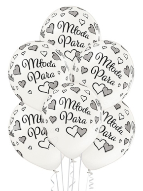 Balon lateksowy z nadrukiem Młoda Para