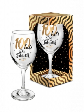 Kieliszek do wina 100lat dla Jubilatki