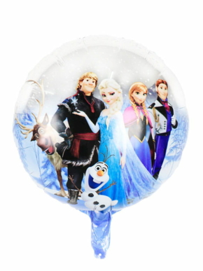 Balon Foliowy Kraina Lodu (Frozen) okrągły przezroczysty 18"