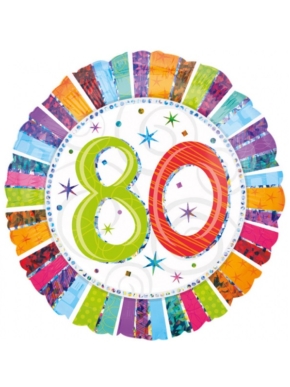 Balon foliowy 80 holograficzny kolorowy