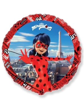 Balon foliowy okrągły Miraculus 18"