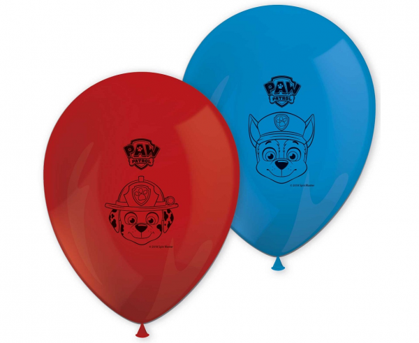 Balon-lateksowy-psi-patrol-niebieskie-czerwone