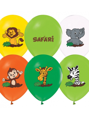 Balony lateksowe Safari