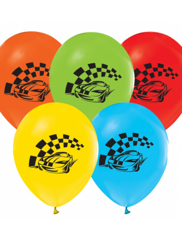 Balony-lateksowe-samochody-wyscigowe