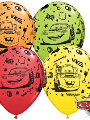 Balony lateksowe z nadrukiem Zygzg McQueen i Złomka