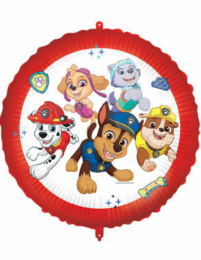 Balon Foliowy Psi Patrol czerwono-biały