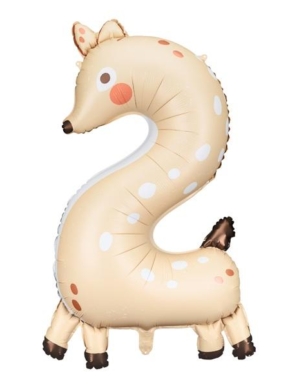 balon foliowy gigant cyfra 2 - sarenka