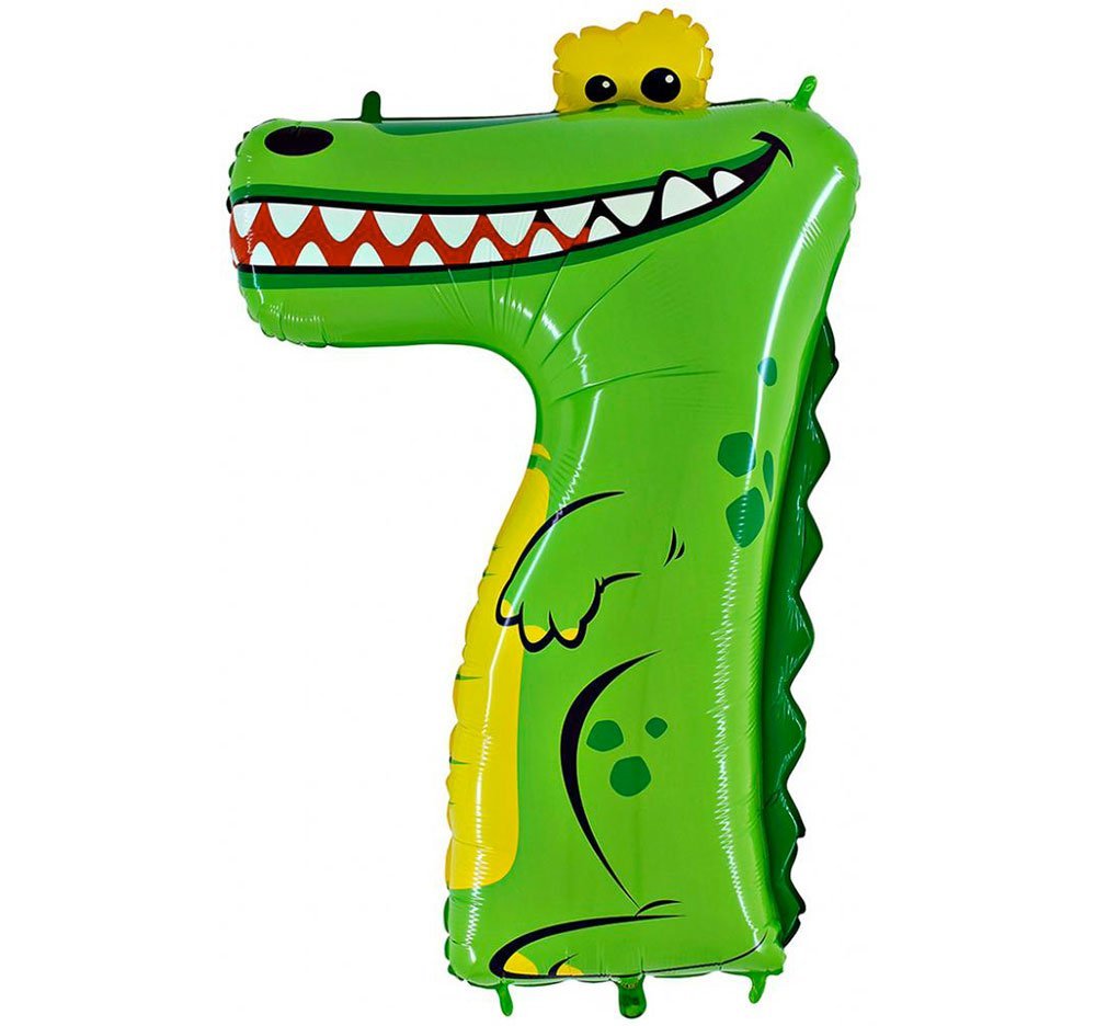 Balon-foliowy-cyfra-7-krokodyl