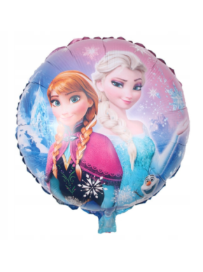 Balon foliowy Kraina Lodu (Frozen) Anna i Elsa okrągły