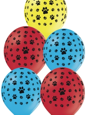 Balon lateksowy psie łapki