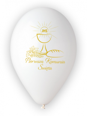 Balon lateksowy Pierwsza Komunia Święta