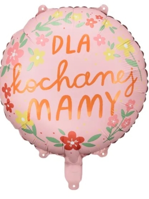 balon foliowy z nadrukiem Dla kochanej MAMY