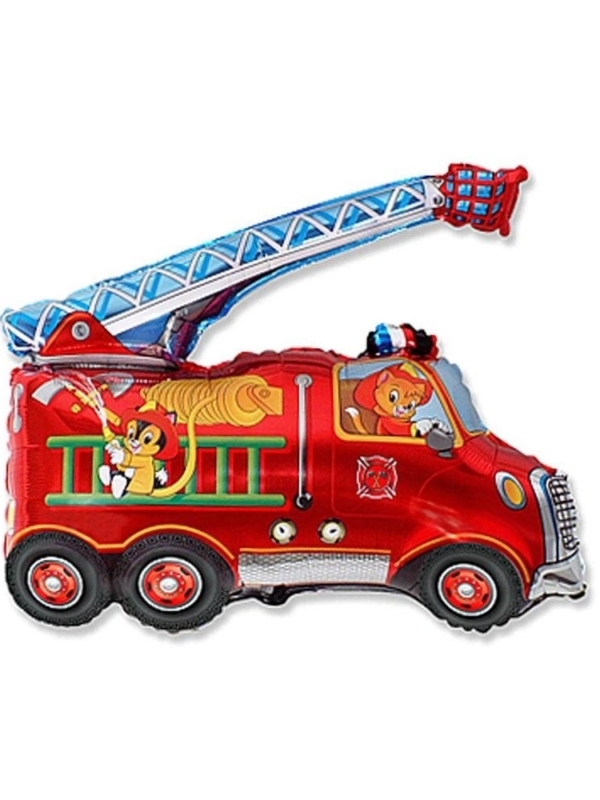 Balon-Foliowy-Woz-Strazacki-78-cm-Czerwony