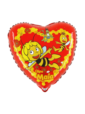Balon Foliowy Pszczółka Maja i Przyjaciele serce czerwone