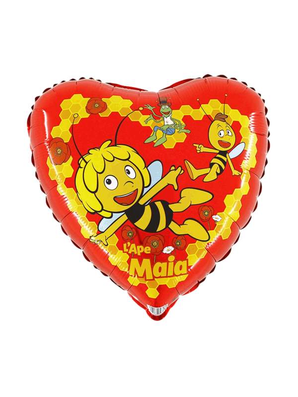 Balon-foliowy-pszczolka-maja-serce-czerwone