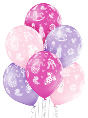Balony lateksowe Baby Girl