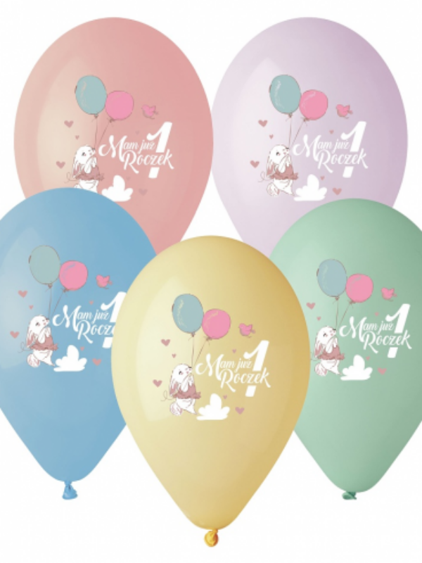 Balony-lateksowe-Mam-juz-roczek-kroliczek