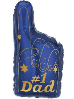 Balon foliowy dłoń z nadrukiem # 1 Dad