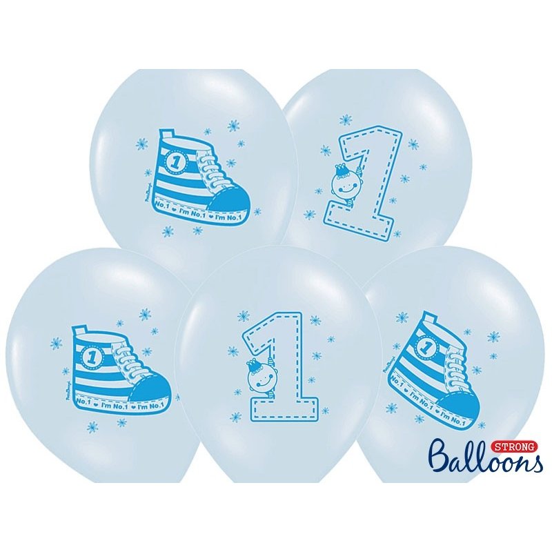 balon-trampek-na-1-urodziny-lateksowy-niebieski