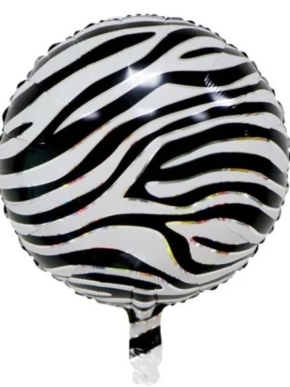 Balon foliowy okrągły "Zebra"