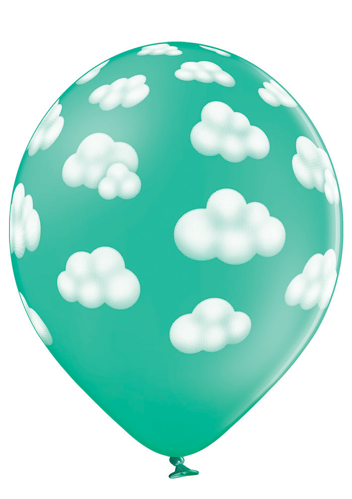 Balon-lateksowy-chmurka-zielona