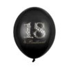 Balony lateksowe 18 & Brilliant Czarne