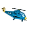 Balon foliowy helikopter niebieski