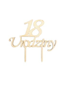 Topper drewniany 1 urodziny